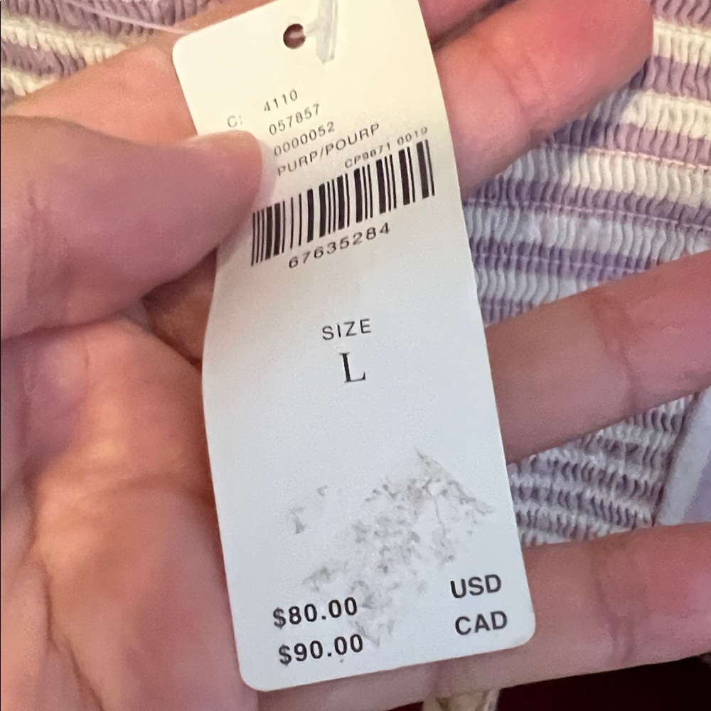 Anthropologie Lavender Striped Camisole - Picture 6 of 6